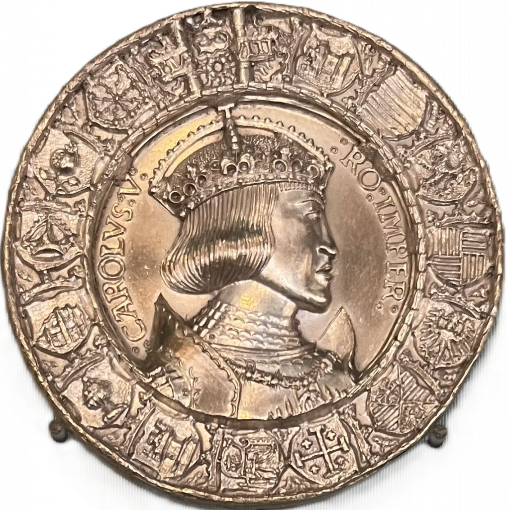 Silbermedaille auf Karl V.